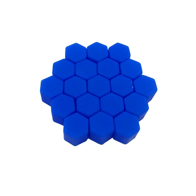 Blue 17mm 20 шт. 17 мм Шины Машины транспортных средств шины колесный винт болт колпачки светящиеся колеса шины гайка винт автомобиль Стайлинг пыленепроницаемый протектор - Цвет: Blue 17mm