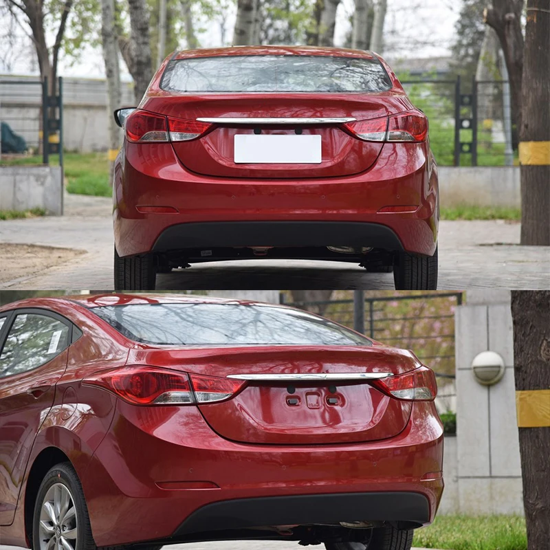 Хромированная Задняя Крышка багажника накладка на задние ворота Hyundai Elantra Avante 2011