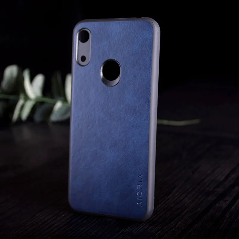 Чехол для huawei y6 2019 роскошный винтажный кожаный чехол из ТПУ и ПК телефона honor 8a pro