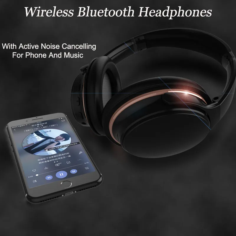 Беспроводные Bluetooth наушники XMXCZKJ, Накладные наушники CVC с шумоподавлением, беспроводная гарнитура с микрофоном для мобильного телефона/планшета