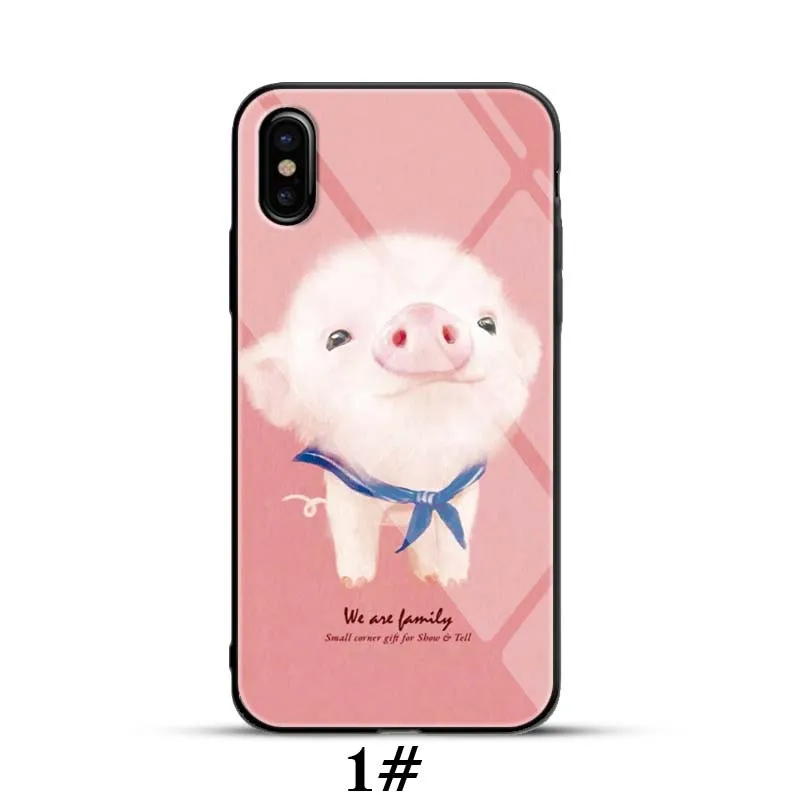 Чехол из закаленного стекла с мультяшным рисунком для Huawei P20 P10 P9 Lite Pro мягкие