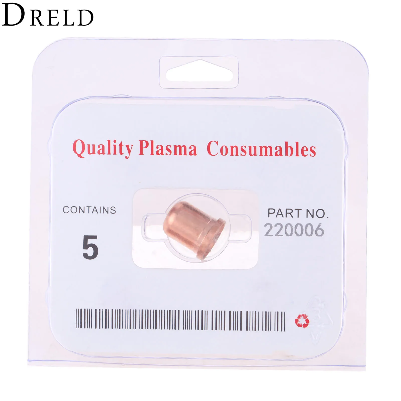 DRELD 5 шт. 40A сопло-насадка/советы 220006 подходит для 1000 1250 1650 RT60 RT80 плазменный резак расходные материалы для сварки оборудование для пайки