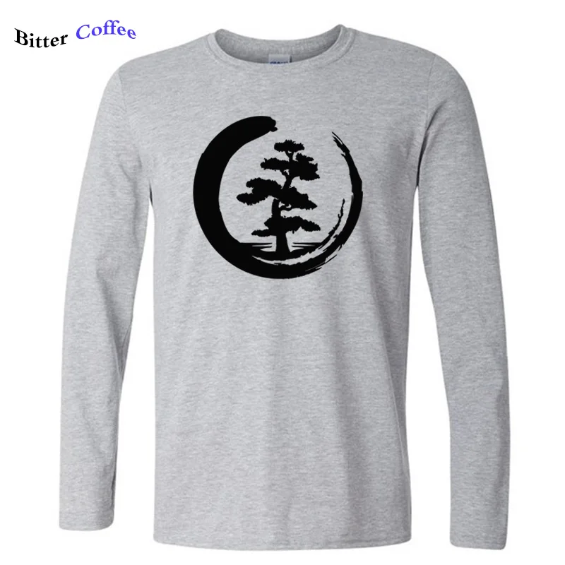 Футболка мужская с длинным рукавом забавная модная повседневная принтом