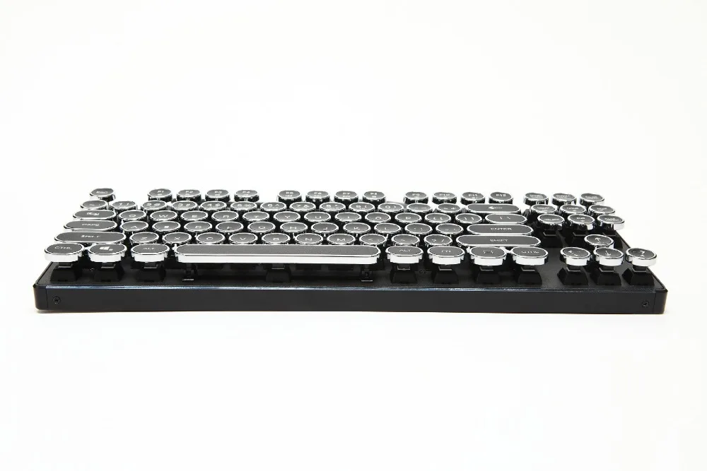 Механическая клавиатура винтажные подсветкой USB машинки издание проводной 87