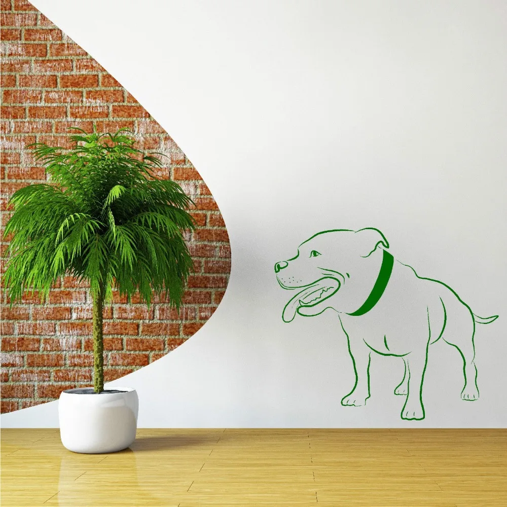 Стаффордширский с бультерьером собакой настенная Виниловая Наклейка номер