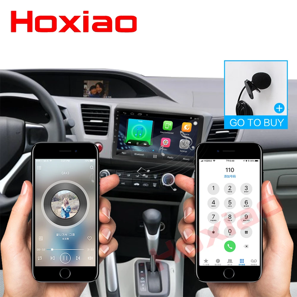 2 DIN радио для HONDA Civic 2012 2013 2014 2015 9 дюймов 1024*600 автомобильный Android WIFI Bluetooth gps стерео