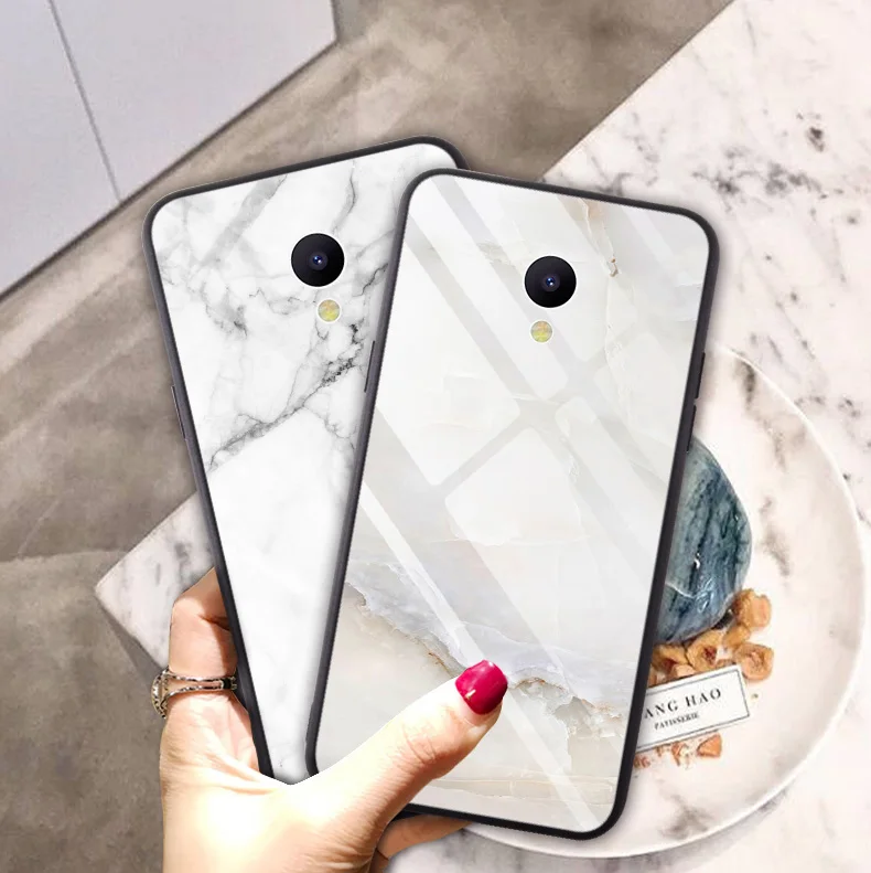 Мраморный чехол из закаленного стекла для Meizu M6s mblu S6, роскошный Силиконовый противоударный чехол для Meizu M6s 5,", Чехол на заднюю панель