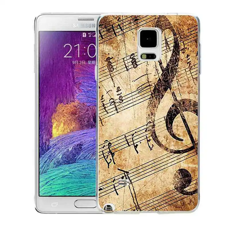 QMSWEI TPU Soft Phone Case For samsung S8 s6 s7 edge s4 s5 s3 C5 C9 note3 note4 note5 Clear Boat Bus Music Cover Free shipping |