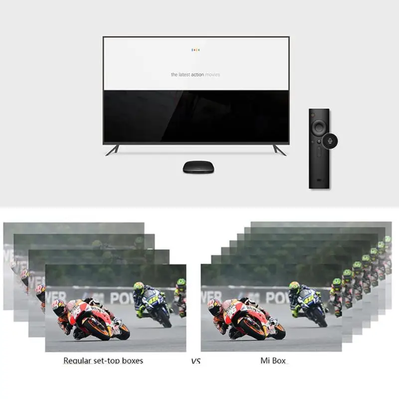 Xiaomi Mi Box 4C 4K HDR tv Box Android 6,0 Amlogic Cortex-A53 четырехъядерный 64 бит 1G+ 8G 2,4 GHz WiFi ТВ-приставка китайская версия