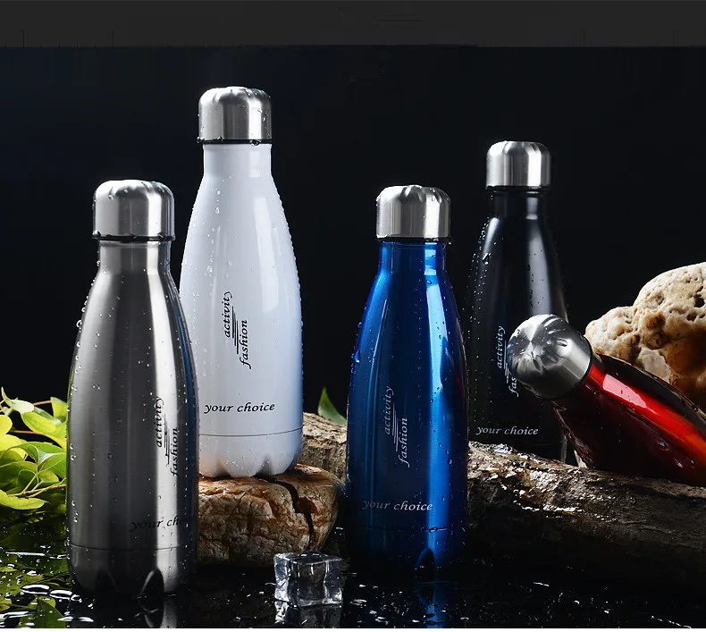 1 шт. Изолированная двухслойная бутылка для воды термос из нержавеющей стали