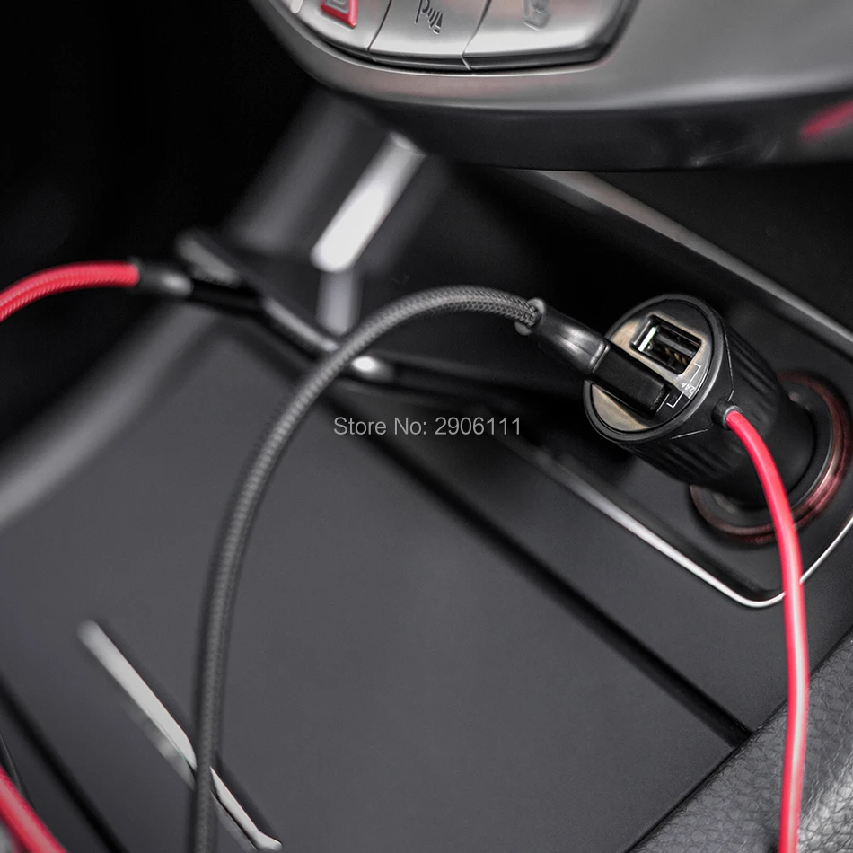 USB удлинитель автомобильное зарядное устройство Автомобильное переднее и заднее