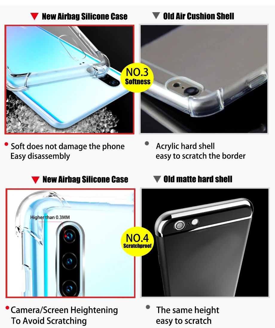 Прозрачный противоударный чехол для телефона huawei P20 P30 lite pro P10 huawei mate 30 20 10 9 pro lite защитная задняя крышка
