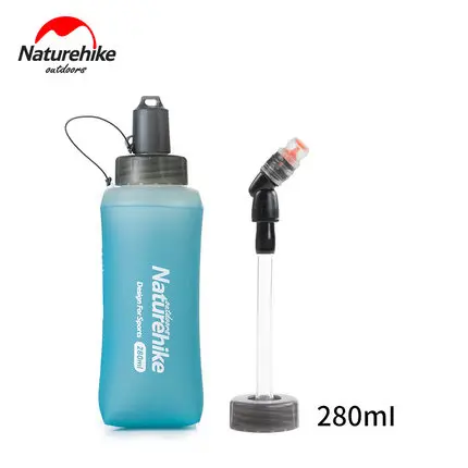Naturehike 250/500 мл сумки для воды однотонные синие походные мягкие фляжки спорта