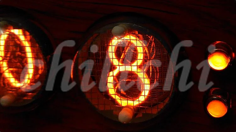 NIXIE часы в-4 светящаяся трубка часы цифровые часы груша blosso древесины tubularbell полноцветный светодиодный подсветка, уникальный ручки деятельности IN4