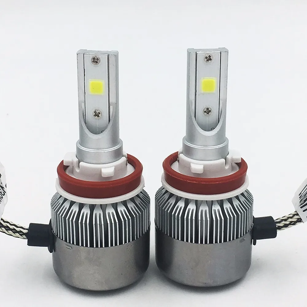 Фар автомобиля H7 H4 LED H8/H11 HB3/9005 HB4/9006 H1 H3 9012 H13 9004 9007 70 Вт 7000lm авто лампы фары 6000 К