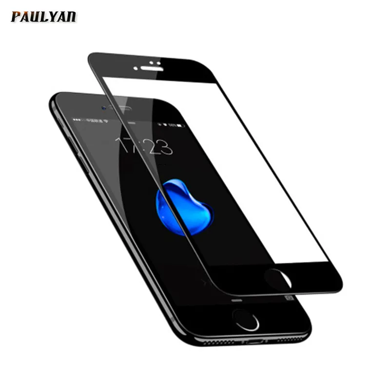 Закаленное стекло 9H с полным покрытием для iPhone 7 8 6 6s Plus Защитная пленка экрана 7plus
