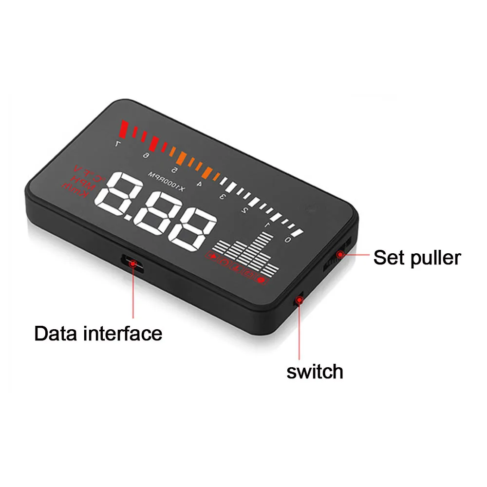 XIAOMI 3 ''экран высокой четкости OBD2 X5 Авто HUD автомобильный проектор на лобовое стекло цифровой измеритель скорости дисплей на плате