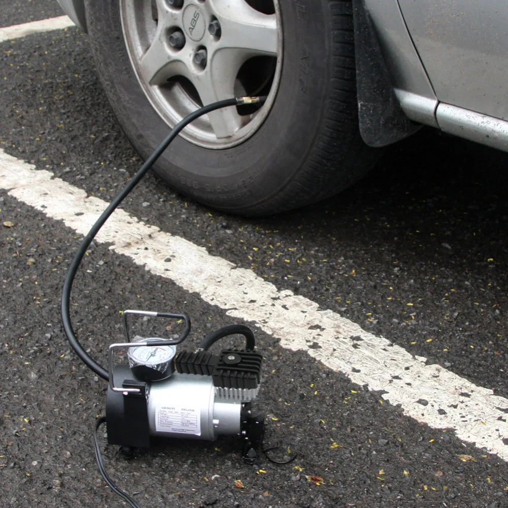 Автоматический электрический портативный воздушный компрессор TIROL T10737a 12 в 140