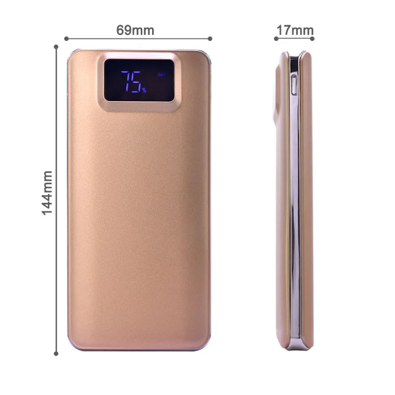 2018 Мода 20000 mah батарея зарядное устройство чехол Внешняя Быстрая зарядка двойной