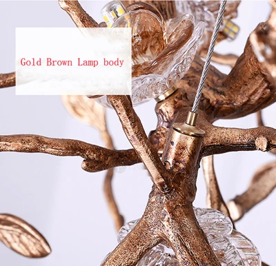 Художественный настенный светильник с медными ветвями цветами для виллы отеля