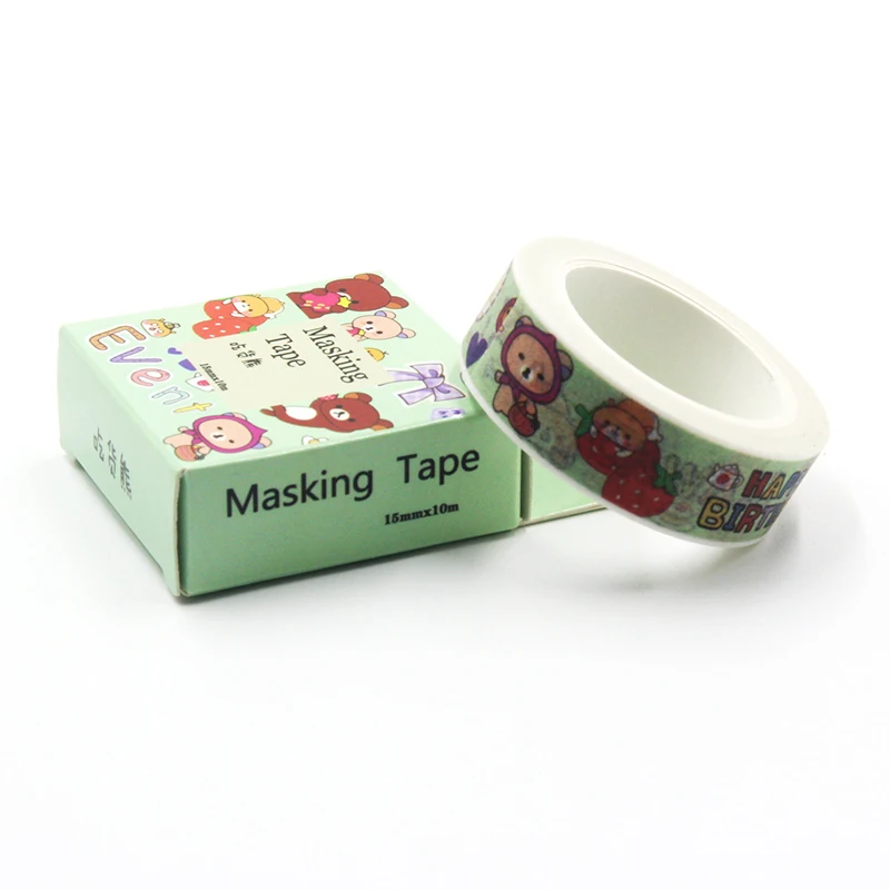 1 шт. Маскировочная лента 15 х10 м|tape diy decoration|tape kawaiibear washi tape |
