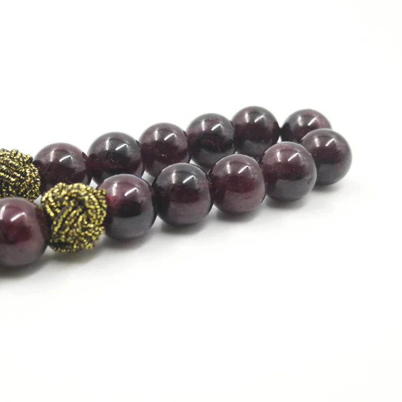 Натуральный гранат Tasbih с красным агатом браслеты из камня аксессуары таранбоны