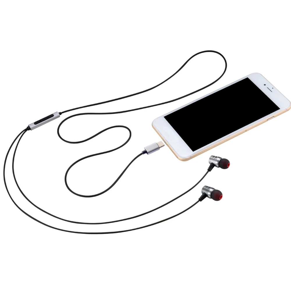 Наушники OKCSC с разъемом usb type-c с микрофоном, вставной переходник для наушников-вкладышей, кнопки управления, гарнитуры для samsung note 8 s8 xiaomi6 MIX2 letv