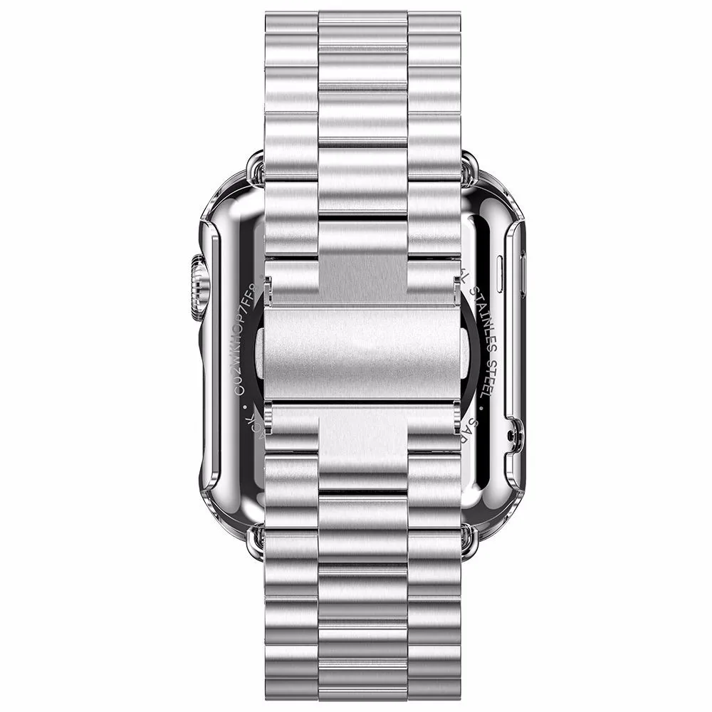 5 цветов 316L ремешок из нержавеющей стали для Apple Watch, ремешок с золотым покрытием, чехол для серии 2 iWatch 1st 2nd браслет 38 мм 42 мм