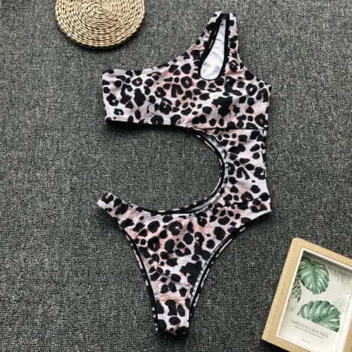 Новинка 2019 женский сексуальный цельный комплект бикини с леопардовым принтом