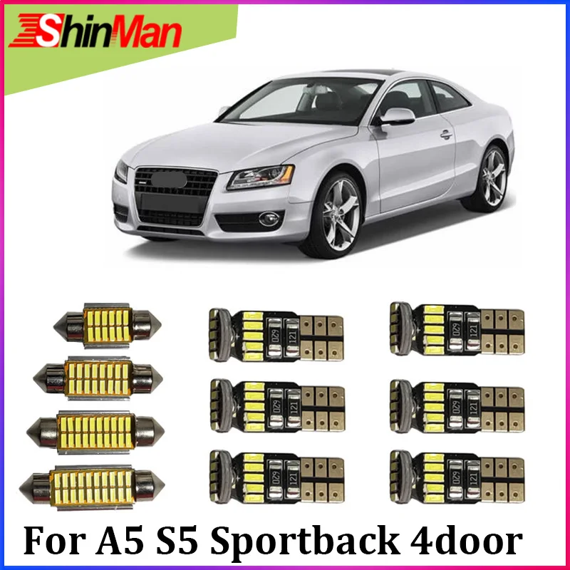 ShinMan 20 шт. светодиодный светильник для автомобиля салона Audi A5 S5 Sportback 4 двери