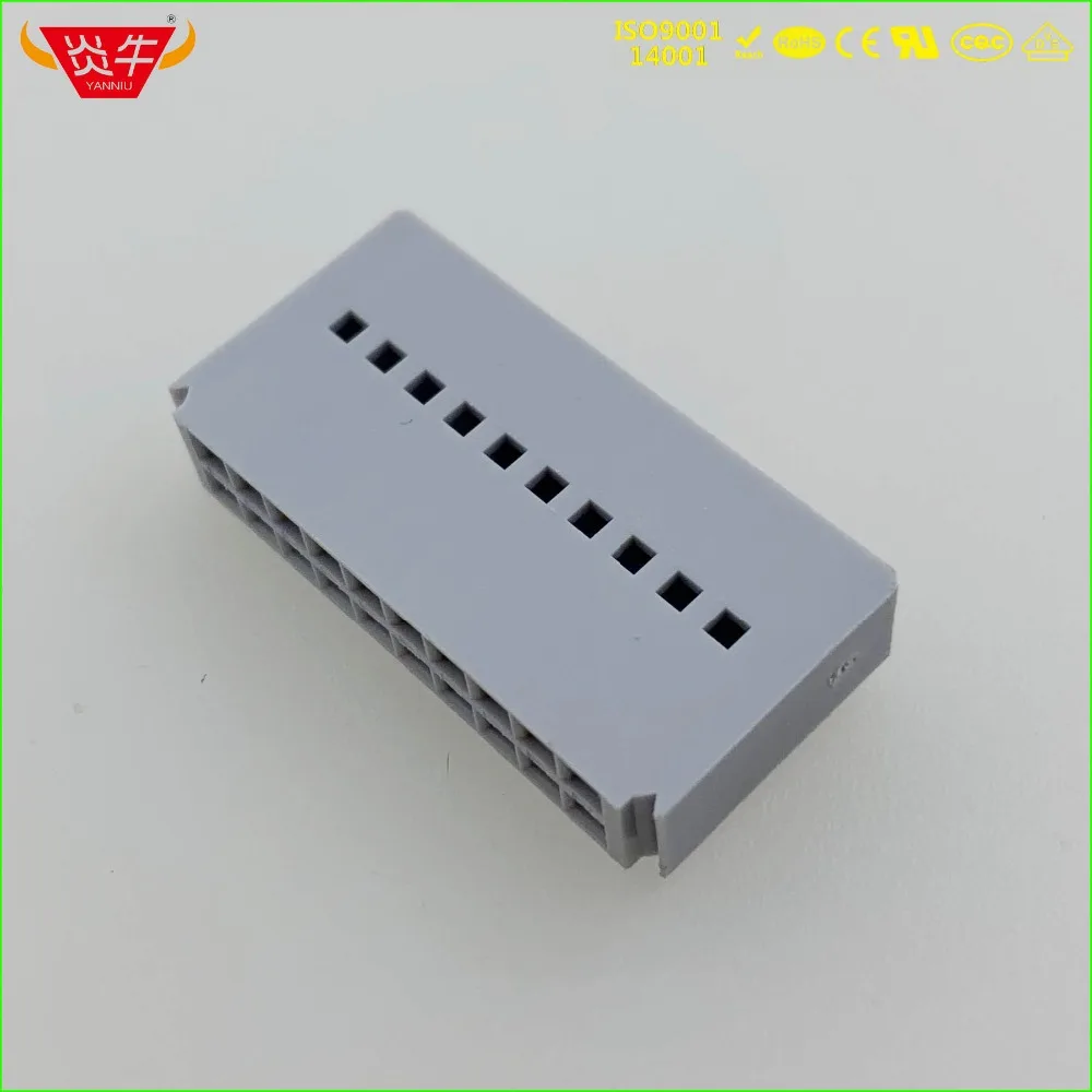 DC6 20P гнездо 2 54 мм Шаг 20PIN линия нажатия типа IDC разъем разъемы ISP JTAG заголовок для