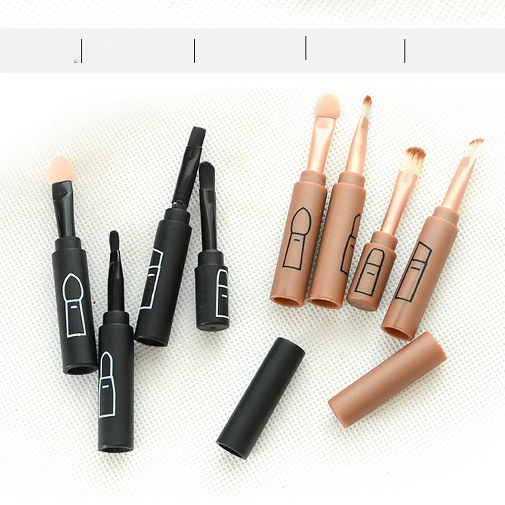 4 черные/хаки кисти для макияжа набор кистей наборы кисть теней век pinceis de maquiagem