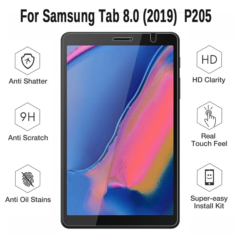 Защитная пленка для samsung Galaxy Tab A 8 2019 закаленное стекло с S Pen 0 дюйма SM P200 Plus