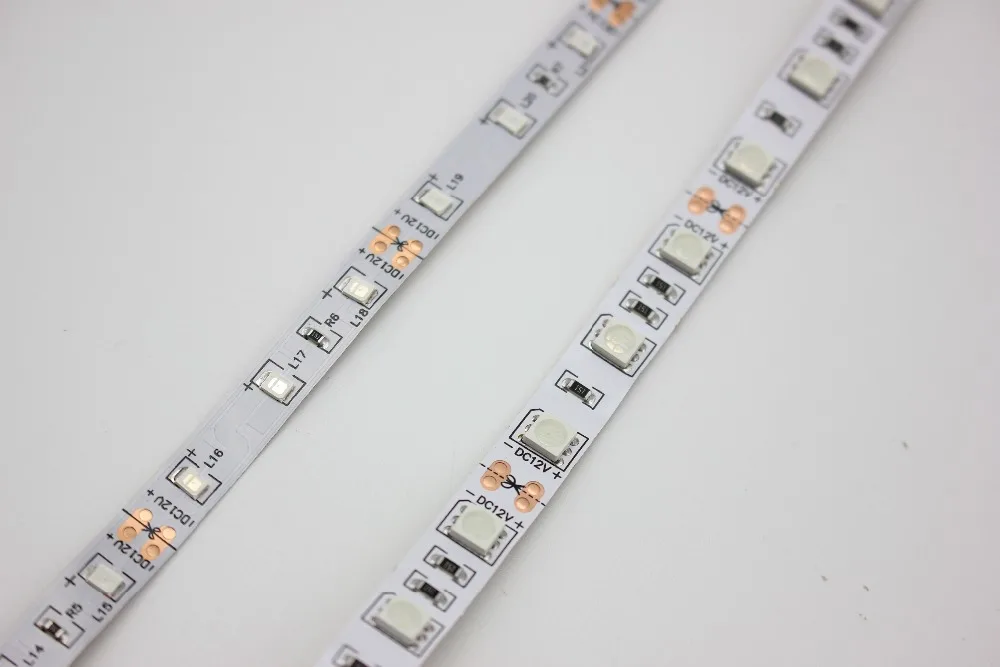 12V 2835/5050 SMD 60 светодиодов/m УФ 395 405nm Ультрафиолетовый водонепроницаемый фиолетовый