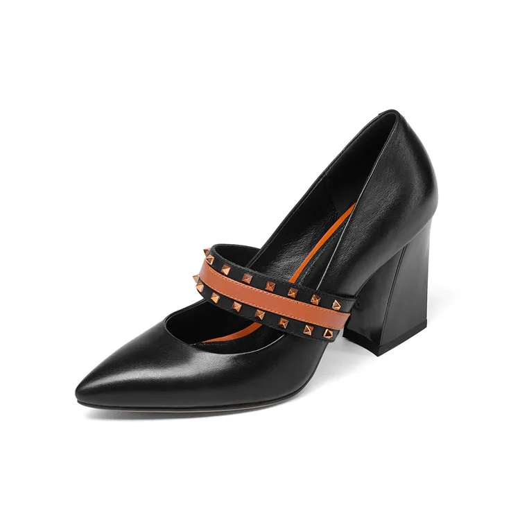 MLJUESE/Новинка 2018 года туфли лодочки из натуральной кожи слипоны Mary Janes sapatos feminino