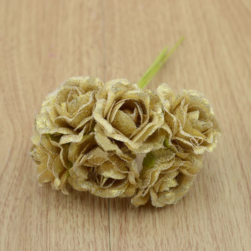 4 5 смхед 60 шт разноцветная винтажная роза из искусственного шелка Маленькие розы