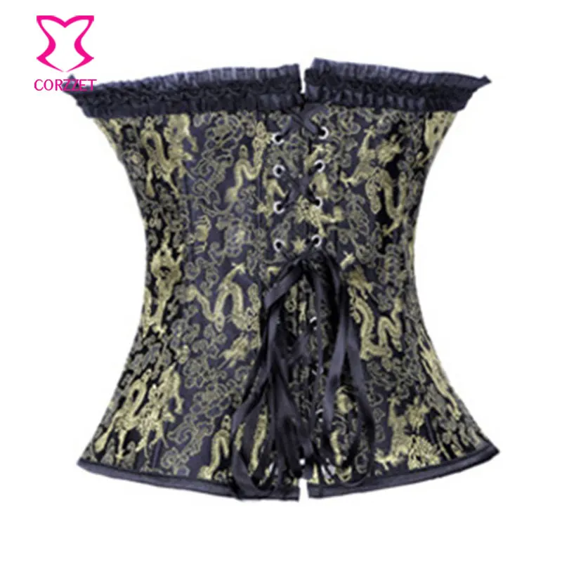 Корректирующее белье в винтажном стиле с изображением Золотого Дракона|clothing