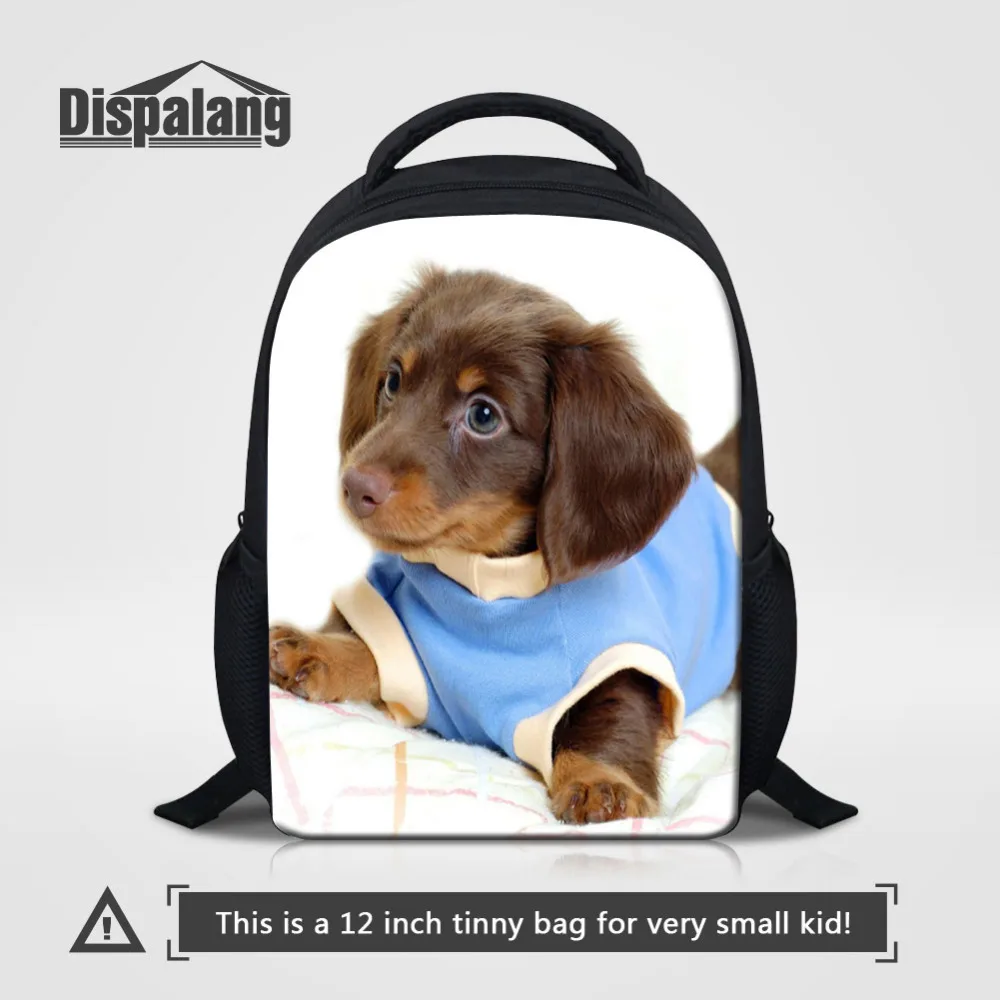 Dispalang детская школьная сумка с принтом собаки, маленький рюкзак для детского сада, девочек, наплечная сумка, детский школьный ранец, сумки дл...