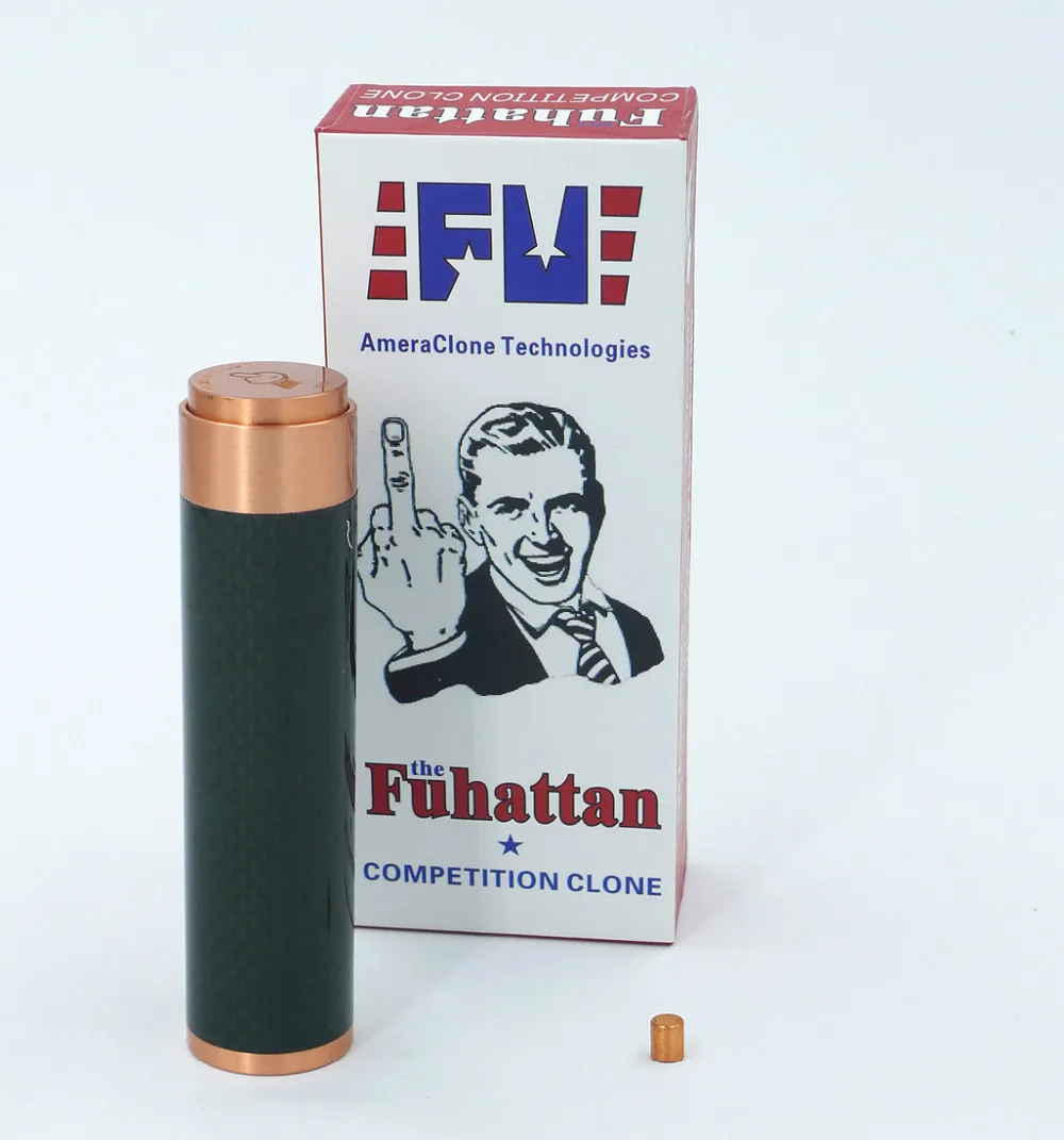 Fuhattan Mechanical Mod 18650 Vape Vaporizer Battery Body Box for RDA RBA Sub ohm Tank |