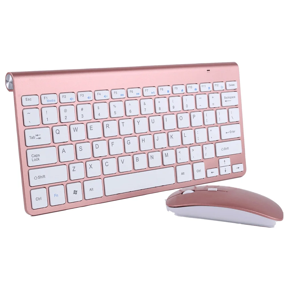 Беспроводная клавиатура для Macbook Dell lenovo tv Box 2,4G Игровая клавиатура с мышкой мыши офисные klavye для IOS Android Win 7 10