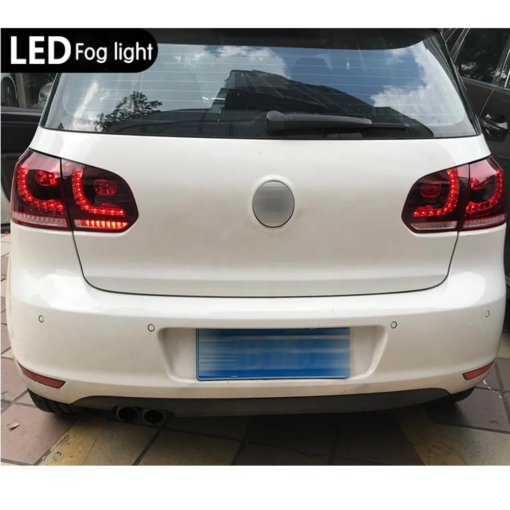 Автомобильный Стайлинг задний фонарь Аксессуары для VW Golf 6 светодиодный задний фонарь 2009-2012 Golf mk6 задний фонарь DRL+ тормоз+ Парк+ светодиодный сигнал