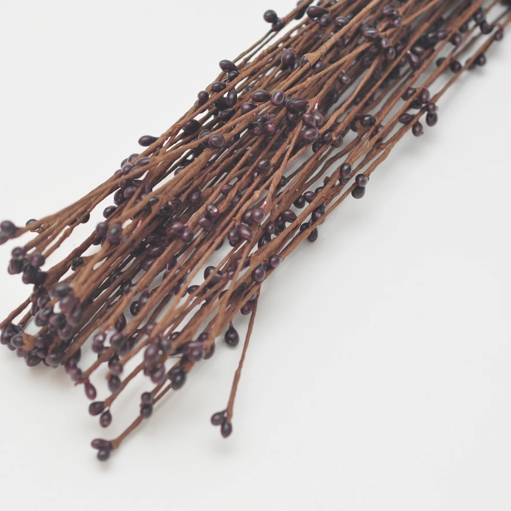 30 цветов Pip ягодная гирлянда из виноградной лозы темно-бордовый красный win