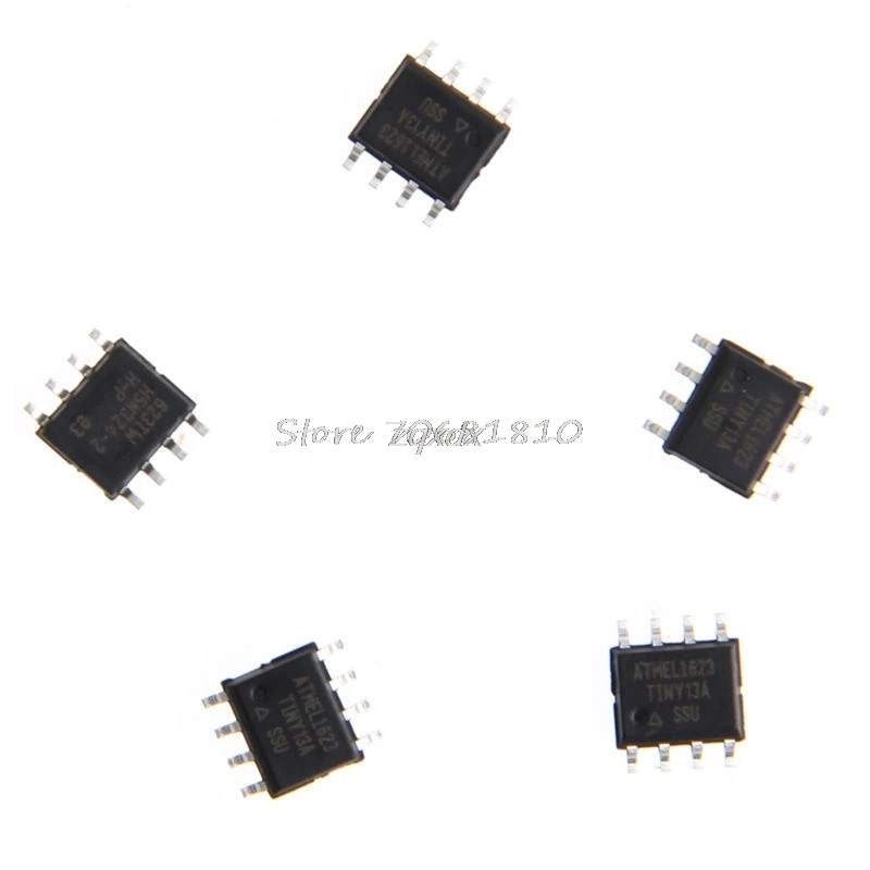 5 шт. для ATMEL ATTINY13 ATTINY13A TINY13A MCU AVR 1 K FLASH 20 МГц 8 8SOIC Прямая поставка | Электронные
