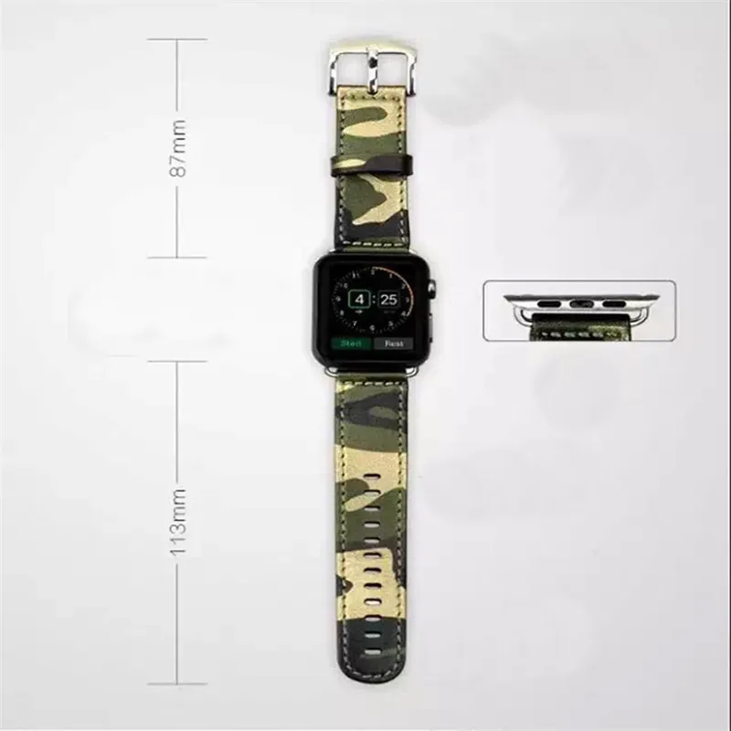 38 мм 42 камуфляж армейский зеленый спецназ Дизайн Натуральная Кожа Спорт на