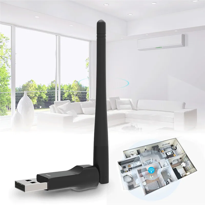 Robotsky мини 150 м USB Беспроводной Вай-Фай адаптер RT5370 сетевая карта 802.11b/g/n Сетевой адаптер для Windows XP/Vista/7/8,1/10, Mac OS