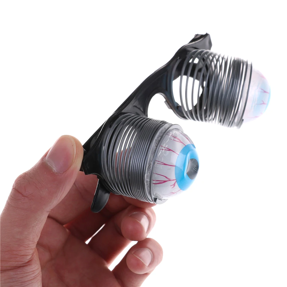 1 шт. забавная игра свисающие весенние очки для глаз кляп игрушка шутки с друзьями