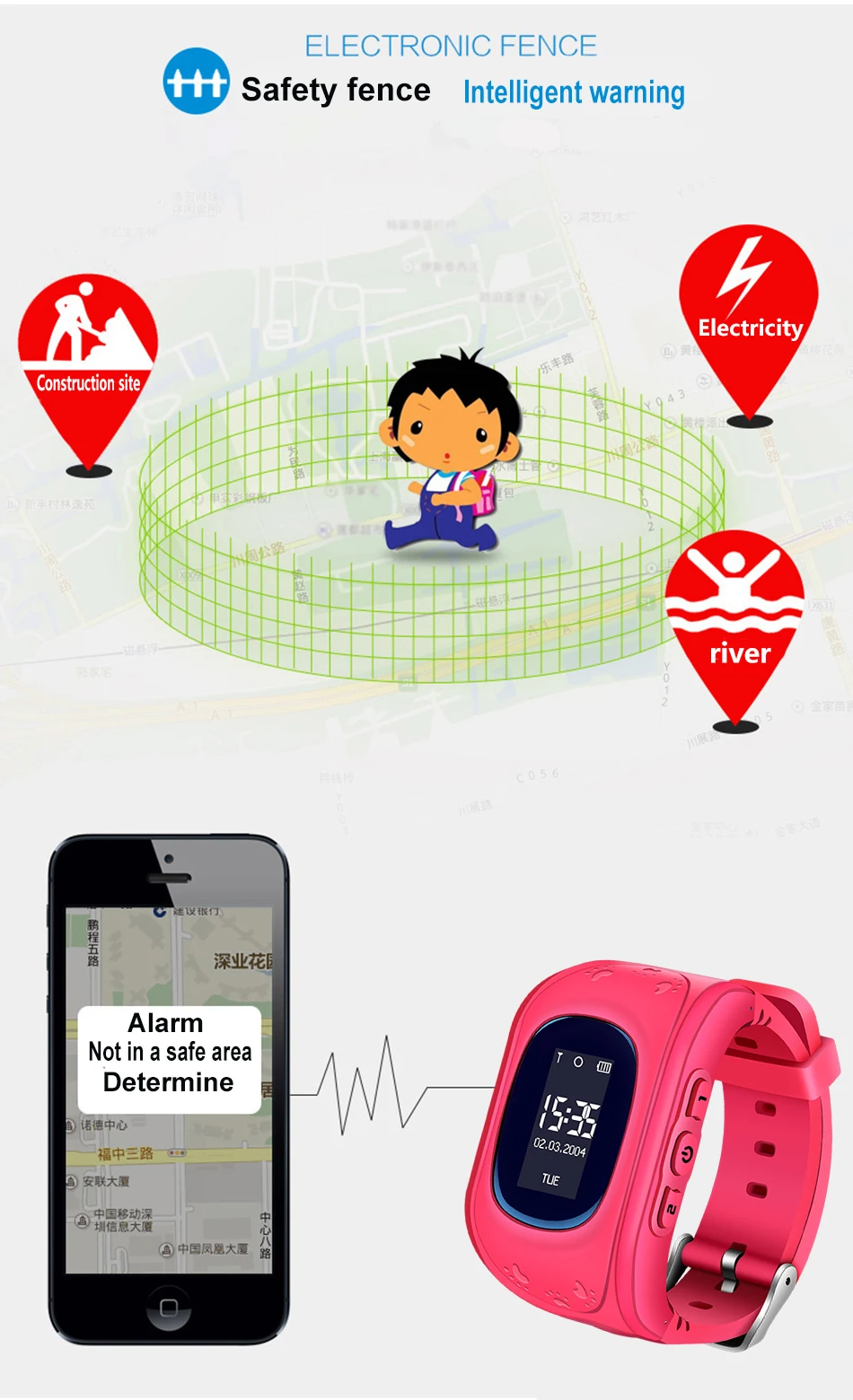 WISHDOIT Горячая gps детские часы Детские умные часы для детей SOS Вызов локатор трекер анти потеря монитор умные часы