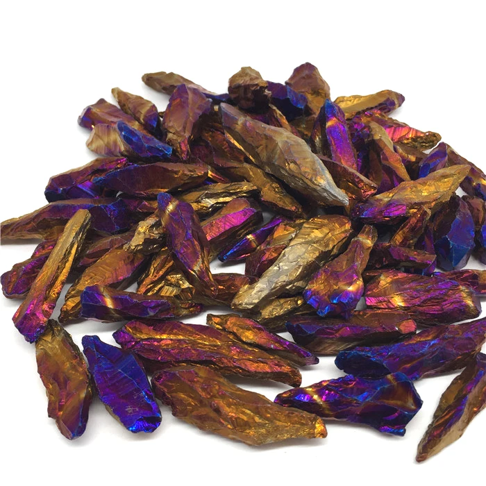 1 кг Радужный кристалл с Аура-кварцем камни титановым покрытием | Дом и сад