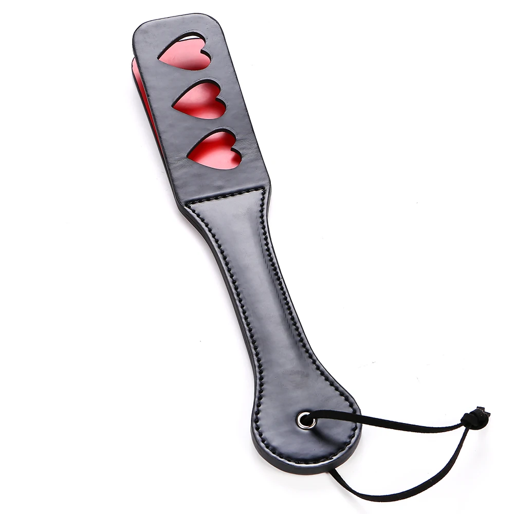 Взрослые игры искусственная кожа лопатка для флирта/кнут с сердцем секс-игрушки