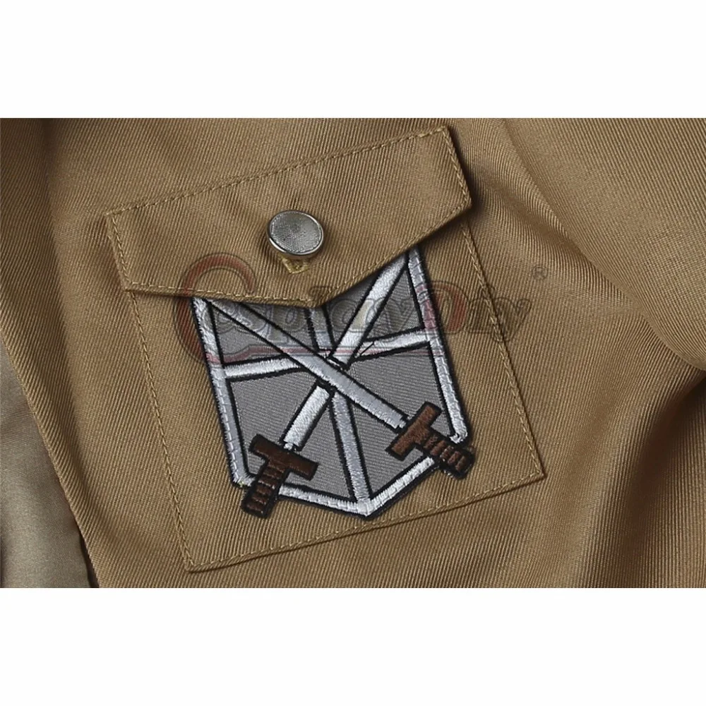 Косплей diy Attack on Titan Косплей Shingeki no Kyojin куртка Rival Ackerman Косплей куртка Атака Титанов костюм на Хэллоуин 10